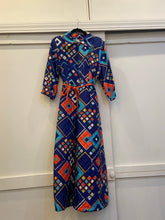 Load image into Gallery viewer, Vintage 70s op art graphic palazzo jumpsuit