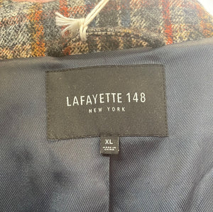Contemporary Lafayette 148 Plaid Coat
