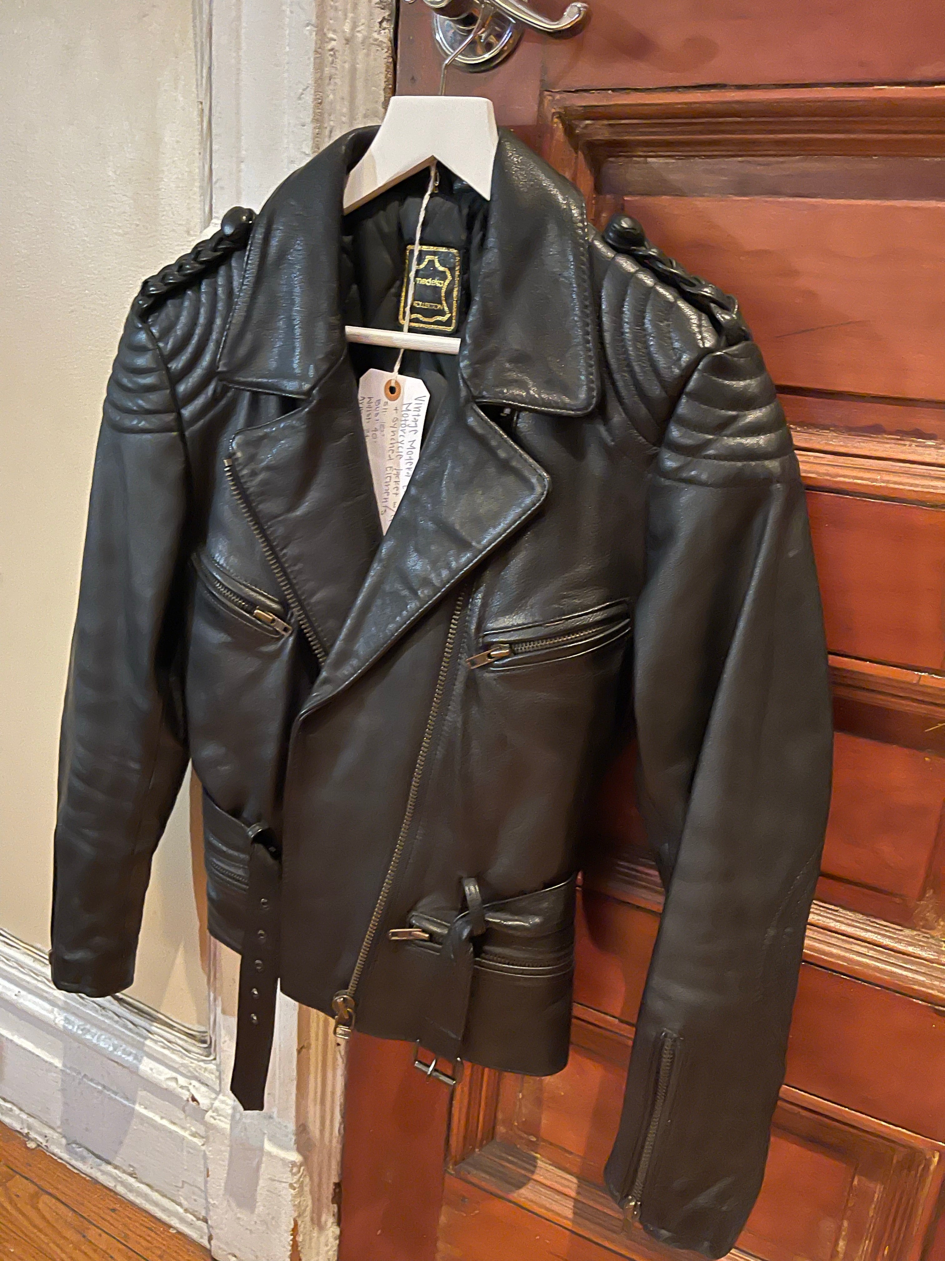 Vintage Modeka leather motorcycle jacket - Main Image
