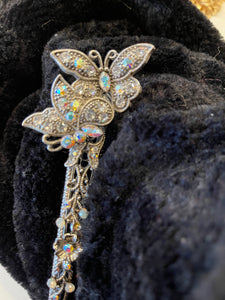 Vintage butterfly hair clip