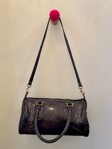 Vintage Navy Blue Eel Skin Purse