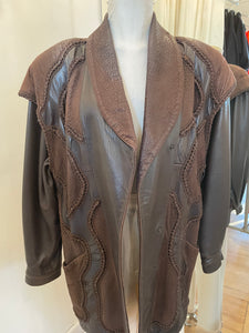 Norma Brown leather coat
