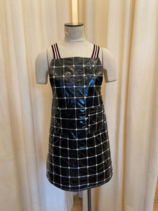 Patent jumper dress