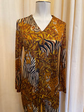 Load image into Gallery viewer, Vintage 70s Georgie Keyloun 2pc jungle print top and pants set