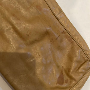 Fendi taupe baguette leather bag