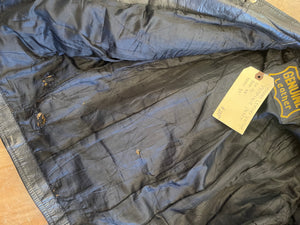 Vintage heavy leather motorcycle jacket