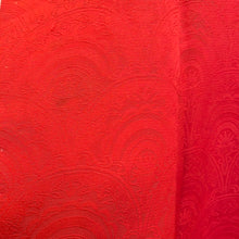 Load image into Gallery viewer, Red Rinzu Silk Kimono 1980s