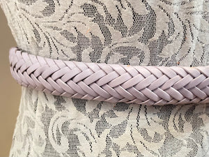 Vintage deadstock Talbots grey/lilac woven belt