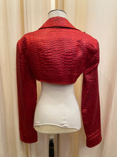 Load image into Gallery viewer, Vintage ICONIC AND RARE PATRICK KELLY snake embossed structured bolero