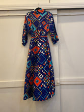 Load image into Gallery viewer, Vintage 70s op art graphic palazzo jumpsuit