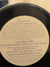 Load image into Gallery viewer, Love Notes soy candle 8b