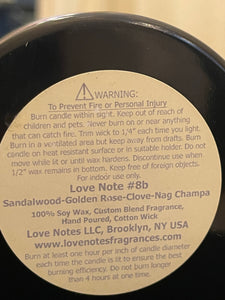 Love Notes soy candle 8b