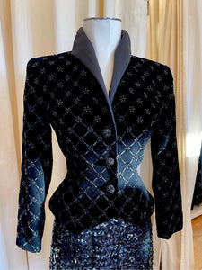 Anthony Vask Black Sequin Blazer