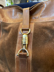 Vintage Suede Gucci hobo bag