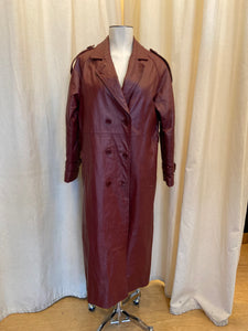 Vintage Phase Two maroon leather coat