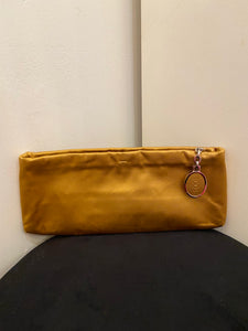 Tod’s vintage gold clutch handbag