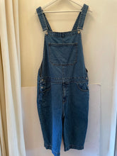 Load image into Gallery viewer, Denim Bermuda Crop Short Overalls